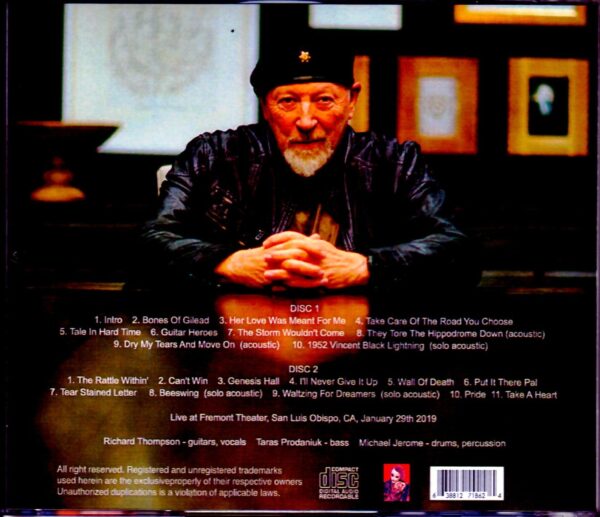 Richard Thompson Electric Trio/CA,USA 2019 - Image 2