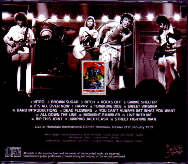 Rolling Stones/Hawaii,USA 1.21.1973 Upgrade - Image 2