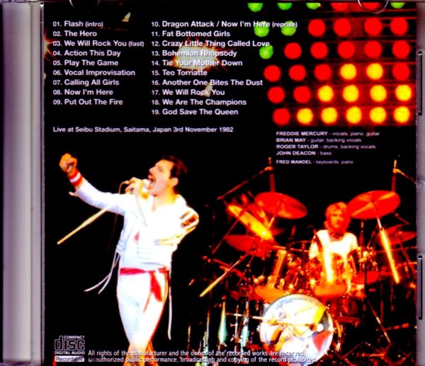 Queen/Saitama,Japan 1982 Uncirculated Master - Image 2