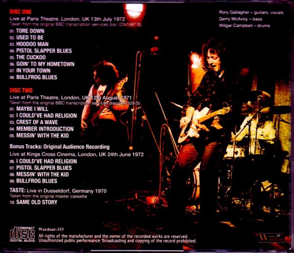 Rory Gallagher/London,UK 1971-1972 - Image 2