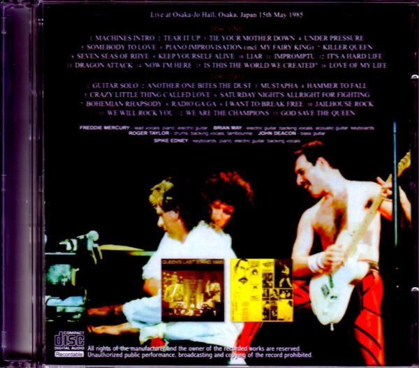 Queen/Osaka,Japan 5.15.1985 Upgrade - Image 2