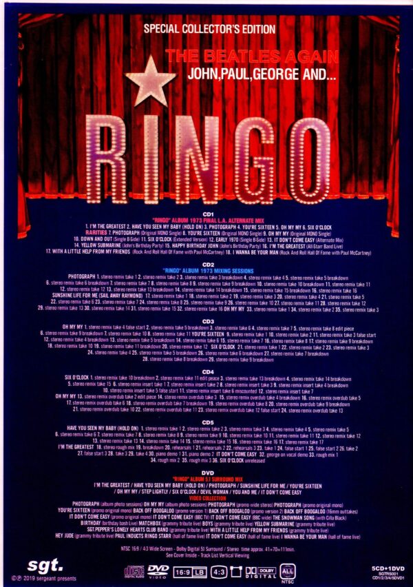Ringo Starr/John,Paul,George and... Ringo Alternate Mix and Rarities Complete Mixing Sessions - Image 2