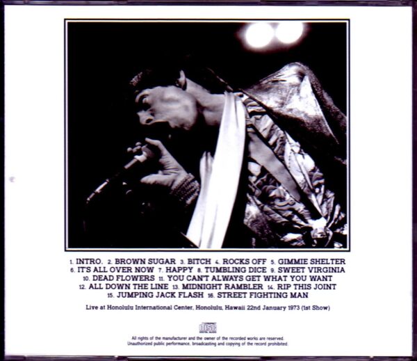 Rolling Stones/Hawaii,USA 1.22.1973 1st Show Upgrade - Image 2
