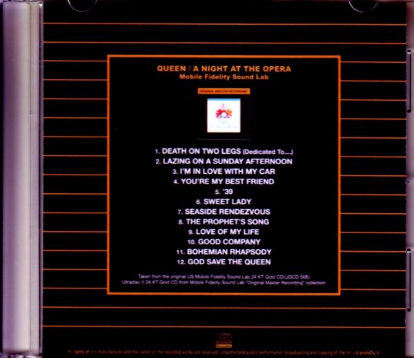 Queen/A Night at the Opera Mobile Fidelity Sound - Image 2