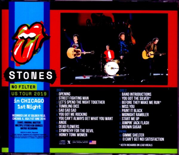 Rolling Stones/IL,USA 6.21.2019 IEM Matrix Ver. - Image 2