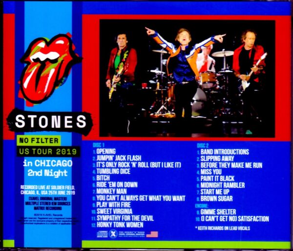 Rolling Stones/IL,USA 6.25.2019 IEM Matrix Ver. - Image 2