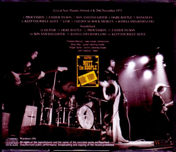 Queen/UK 11.20.1973 & SC Upgrade - Image 2