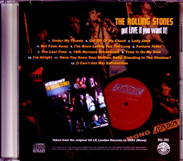 Rolling Stones/Got Live if you Want it! Original US LP Ver. - Image 2