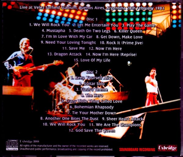 Queen/Argentina 2.28.1981 Complete - Image 2