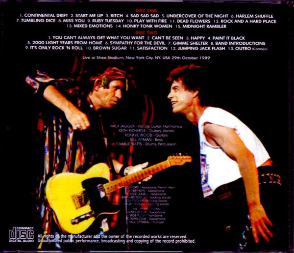 Rolling Stones/NY,USA 10.29.1989 - Image 2