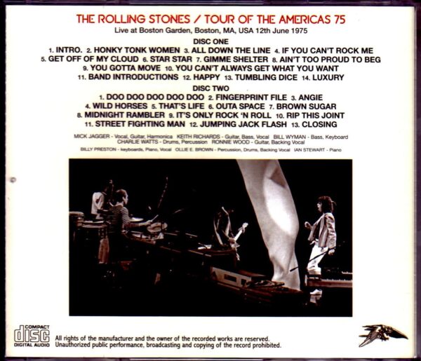 Rolling Stones/MA,USA 6.12.1975 - Image 2