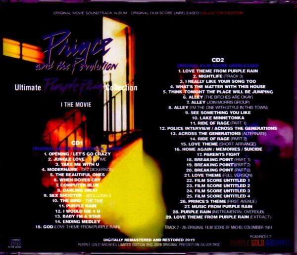 Prince/Purple Rain Unreleased Soundtrack Film Score - Image 2