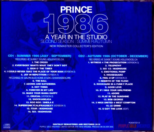 Prince/Recording Sessions 1986 Vol.2 - Image 2