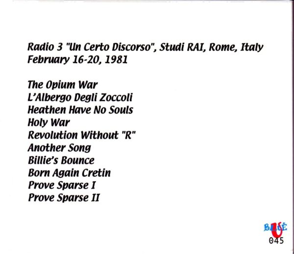 Robert Wyatt/Italy 1981 - Image 2