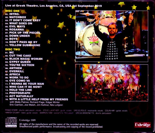 Ringo Starr and His All Starr Band/CA,USA 2019 - Image 2