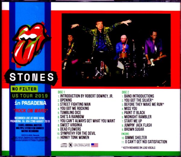 Rolling Stones/CA,USA 8.22.2019 IEM Matrix Ver. - Image 2