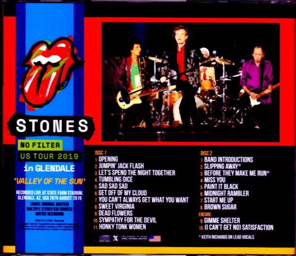 Rolling Stones/AZ,USA 2019 IEM Matrix Ver. - Image 2