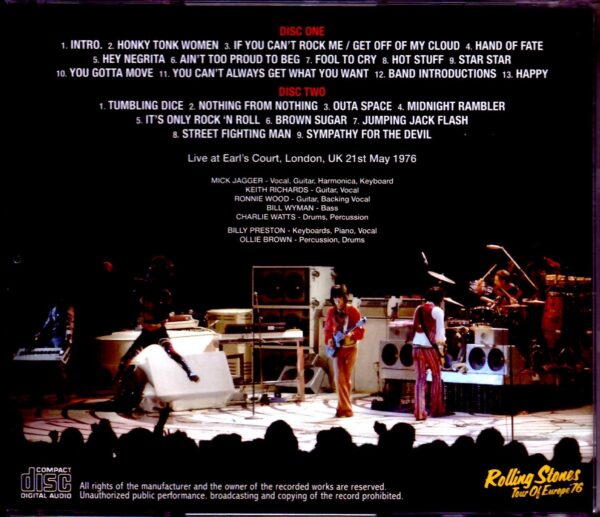 Rolling Stones/London,UK 5.21.1976 - Image 2