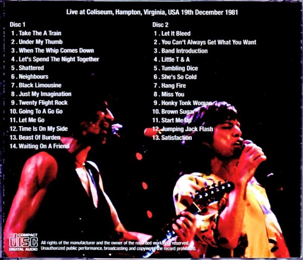 Rolling Stones/VA, USA 12.19.1981 - Image 2