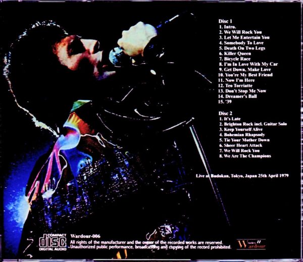Queen/Tokyo,Japan 4.25.1979 - Image 2