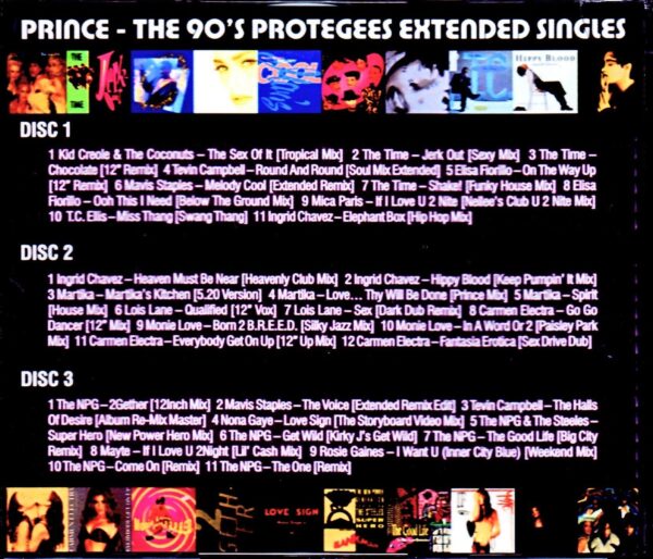 Prince/Protegees Extended Singles 1990's S & V - Image 2