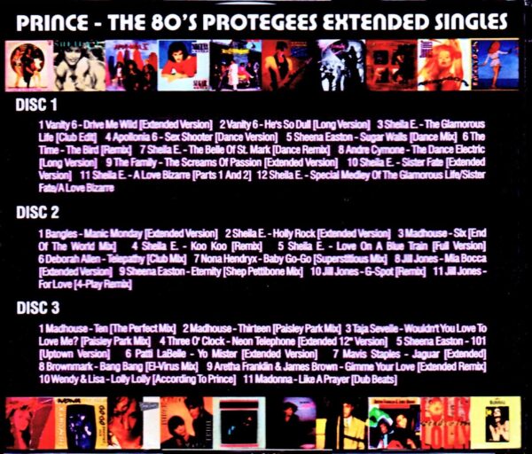 Prince/Protegees Extended Singles 1980's S & V - Image 2