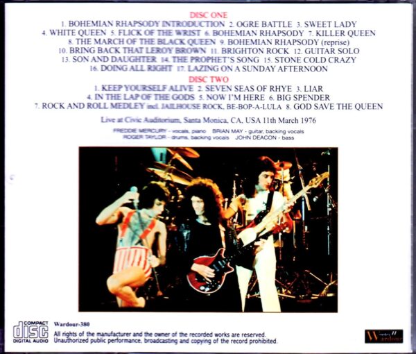 Queen/CA,USA 3.11.1976 Remastered - Image 2