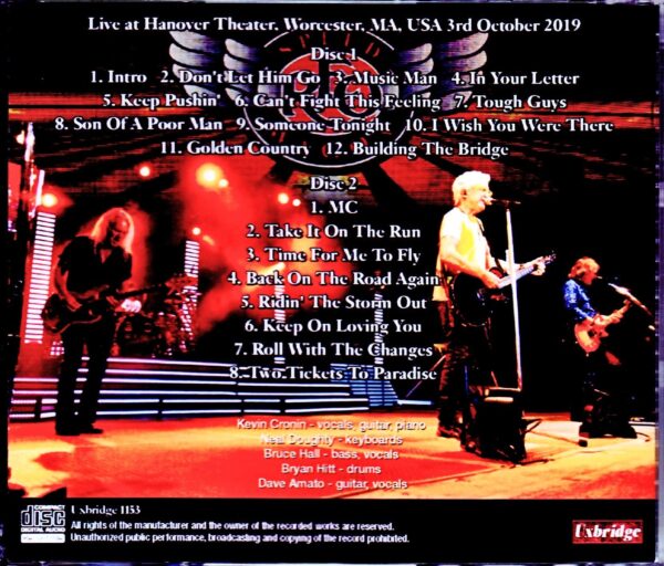 REO Speedwagon/MA,USA 2019 - Image 2