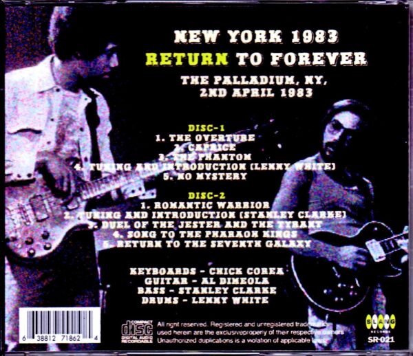 Return to Forever/NY, USA 1983 - Image 2