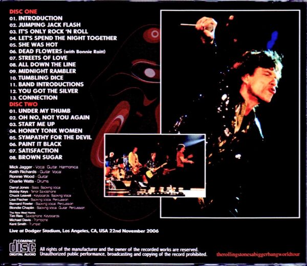 Rolling Stones/CA,USA 11.22.2006 - Image 2