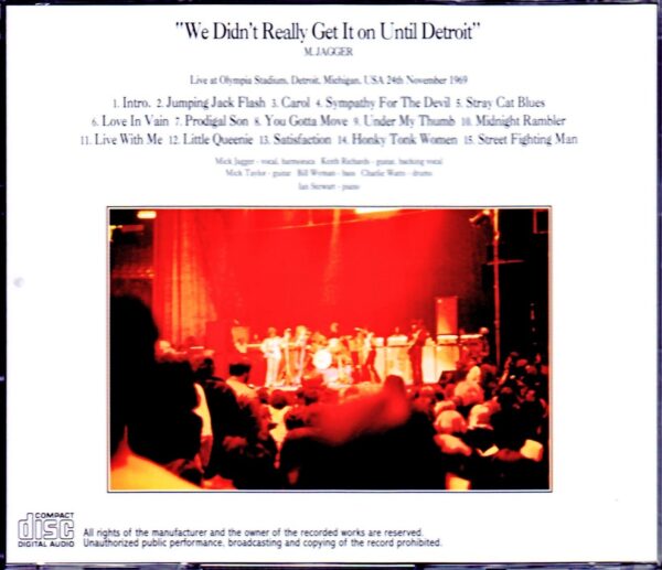 Rolling Stones/MI,USA 1969 Remastered - Image 2