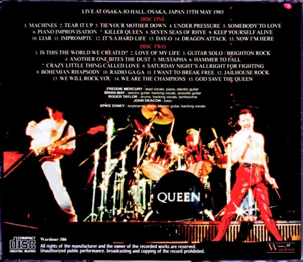Queen/Osaka,Japan 1985 Huge Upgrade - Image 2
