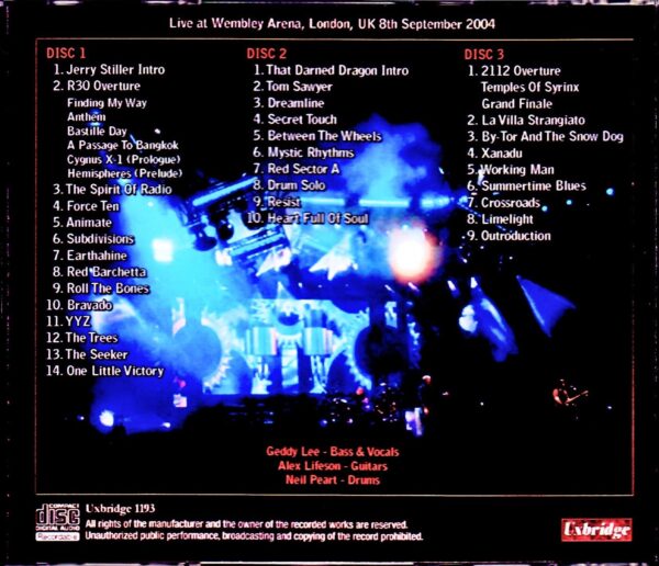 Rush/London,UK 9.8.2004 - Image 2