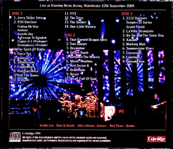 Rush/UK 9.12.2004 - Image 2