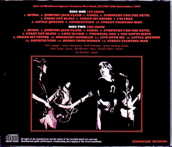 Rolling Stones/NY,USA 11.28.1969 Soundboard - Image 2