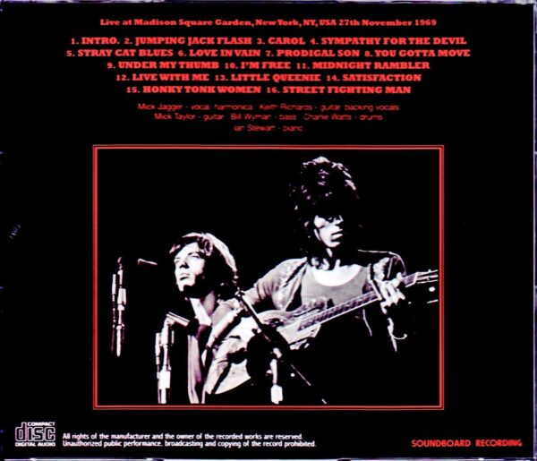 Rolling Stones/NY,USA 11.27.1969 Soundboard - Image 2