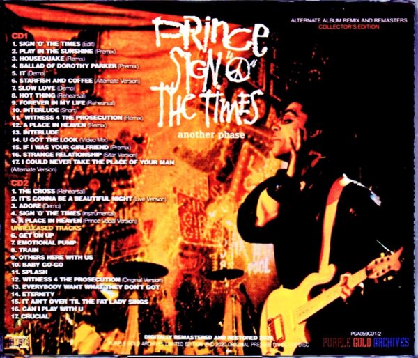 Prince/Sign of the Times Alternate Album Remix and Remastered - Image 2