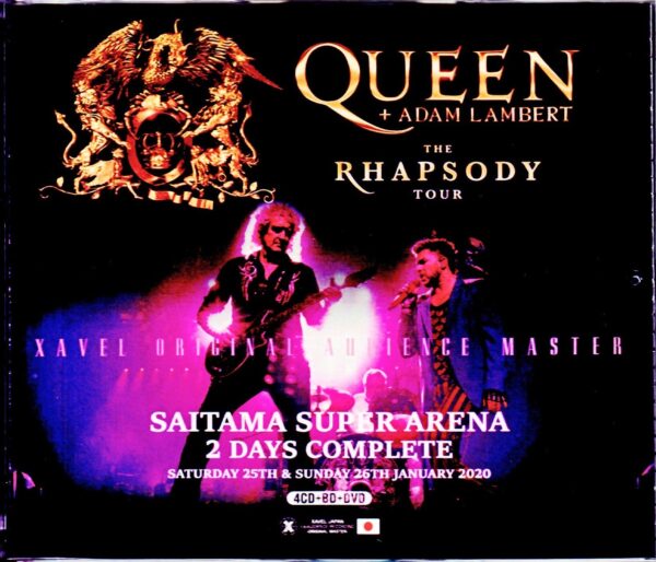 Queen,Adam Lambert/Saitama,Japan 2020 2Days IEM Matrix S & V Version