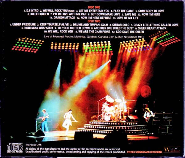 Queen/Canada 1981 2Days Ultra Rare Original FM Mix - Image 2