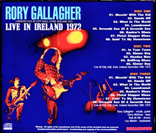 Rory Gallagher/Ireland 1972 2Days - Image 2
