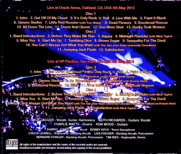 Rolling Stones/CA,USA 5.5 & 8.2013 Complete - Image 2