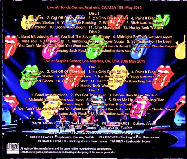 Rolling Stones/CA,USA 5.18 & 20.2013 Complete - Image 2