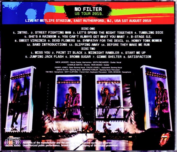 Rolling Stones/NJ,USA 8.1.2019 Remastered - Image 2