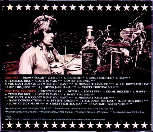 Rolling Stones/PA,USA 1972 2Days Pitch Adjust Expanded - Image 2
