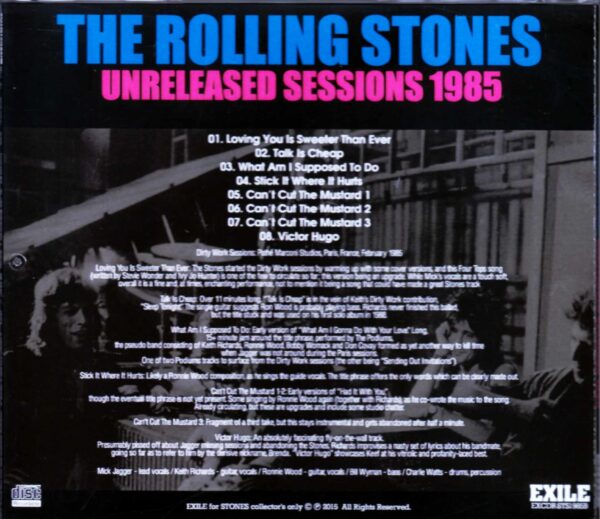 Rolling Stones/Unreleased Sessions 1985 - Image 2
