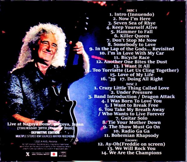 Queen,Adam Lambert/Aichi,Japan 2020 IEM Matrix Version - Image 2