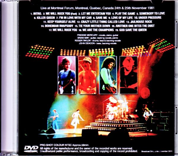 Queen/Canada 1981 Japanese Broadcast Edition - Image 2