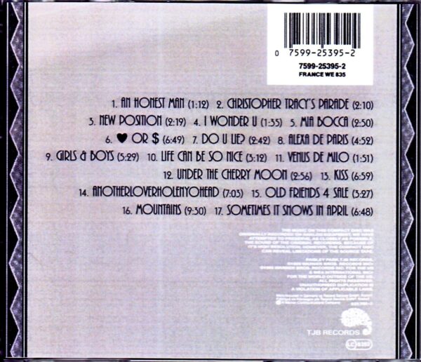 Prince and the Revolution/Music from the Motion Picture Under the Cherry Moon - Image 2