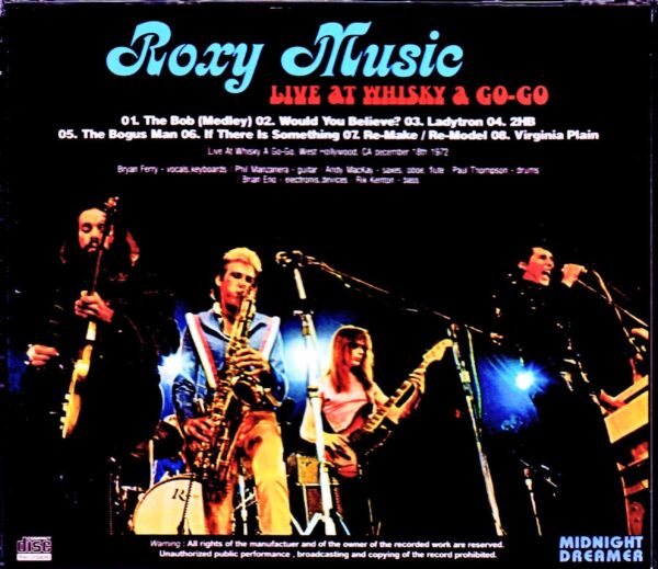 Roxy Music/CA, USA 1972 - Image 2