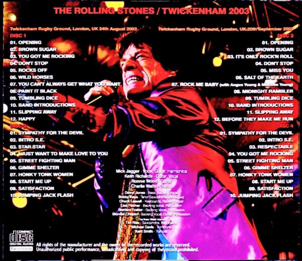 Rolling Stones/London,UK 2003 2Days Complete - Image 2
